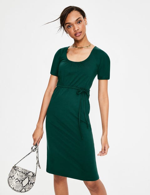 Robe Elspeth En Jersey - Vert des bois Robe Elspeth En Jersey - Vert des bois