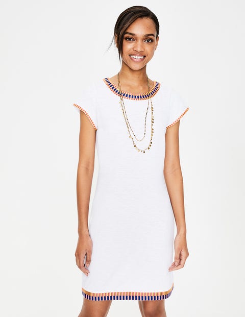 sena embroidered jersey dress