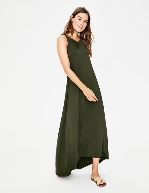 Delphine Jersey Maxi Dress - Khaki Delphine Jersey Maxi Dress - Khaki