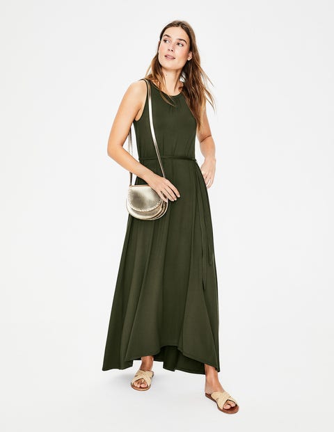 Delphine Jersey Maxi Dress - Khaki Delphine Jersey Maxi Dress - Khaki