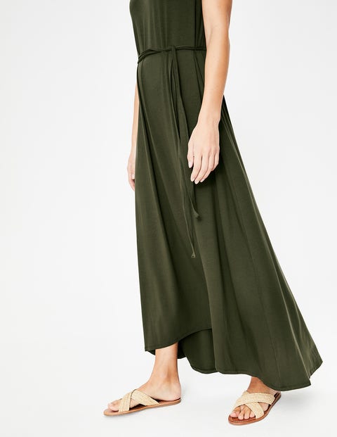 Delphine Jersey Maxi Dress - Khaki Delphine Jersey Maxi Dress - Khaki