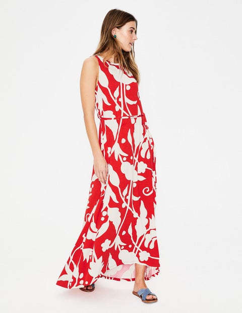 Delphine Jersey Maxi Dress - Red Pop Jungle Vine Delphine Jersey Maxi Dress - Red Pop Jungle Vine