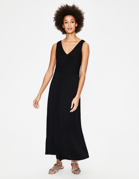 Octavia Jersey Midi Dress - Black Octavia Jersey Midi Dress - Black