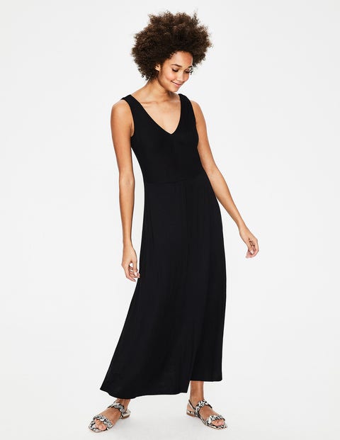 Octavia Jersey Midi Dress - Black Octavia Jersey Midi Dress - Black