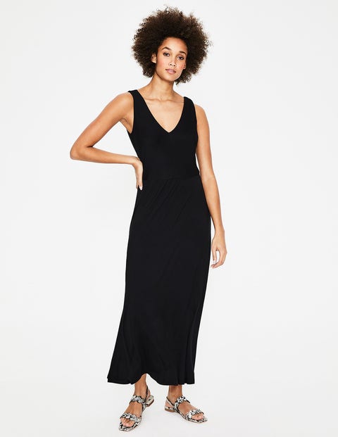 Octavia Jersey Midi Dress - Black Octavia Jersey Midi Dress - Black