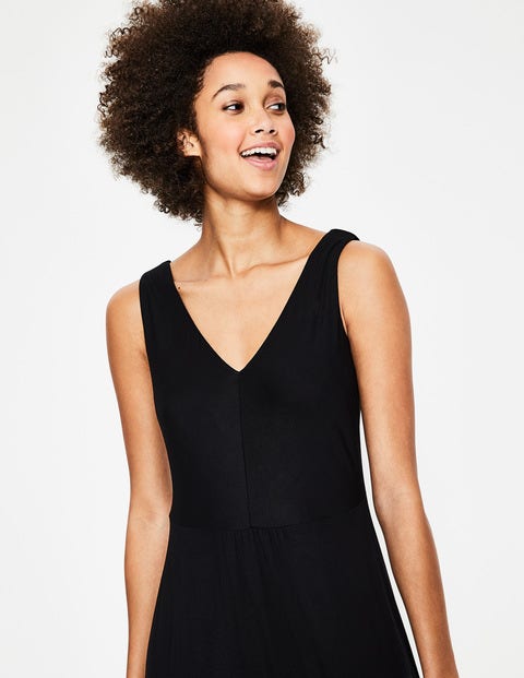 Octavia Jersey Midi Dress - Black Octavia Jersey Midi Dress - Black