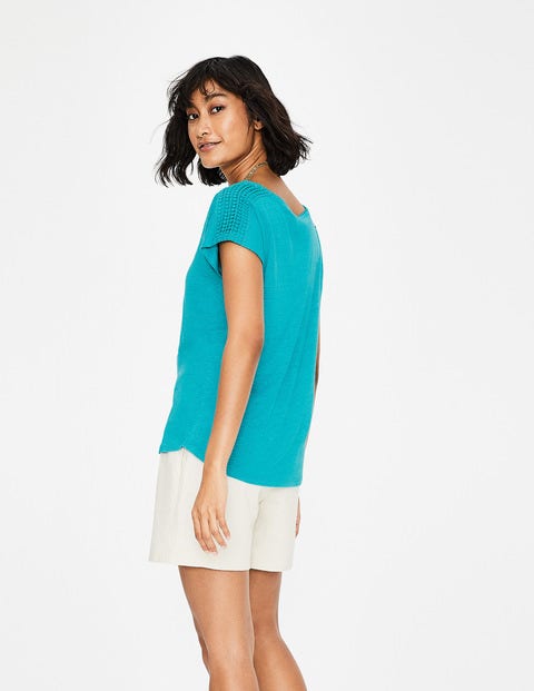 Linen Voop Tee - Ultramarine Linen Voop Tee - Ultramarine