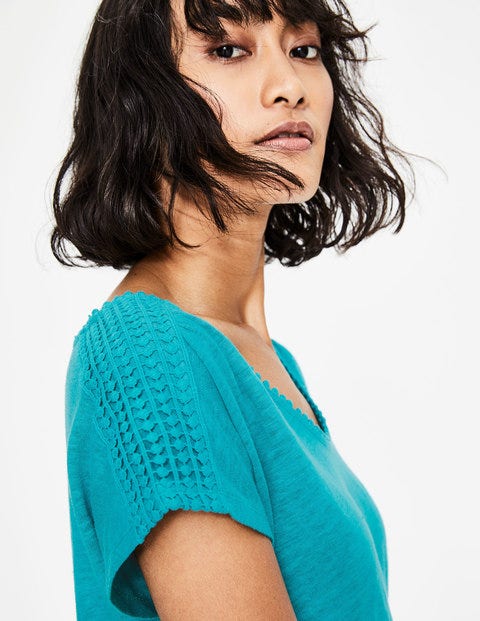 Linen Voop Tee - Ultramarine Linen Voop Tee - Ultramarine