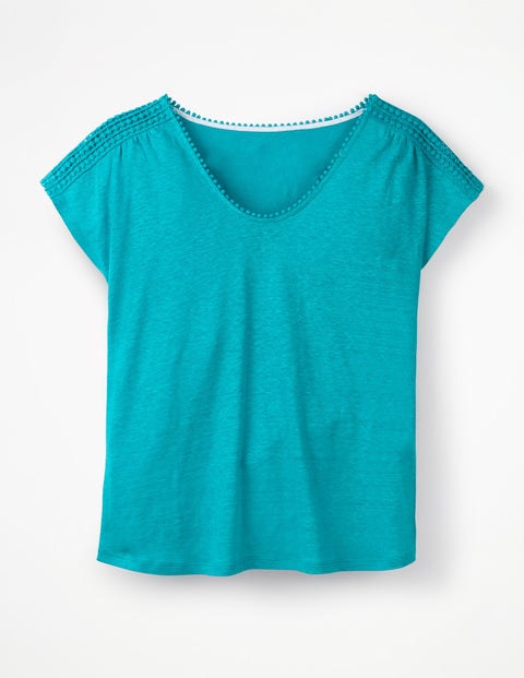 Linen Voop Tee - Ultramarine Linen Voop Tee - Ultramarine