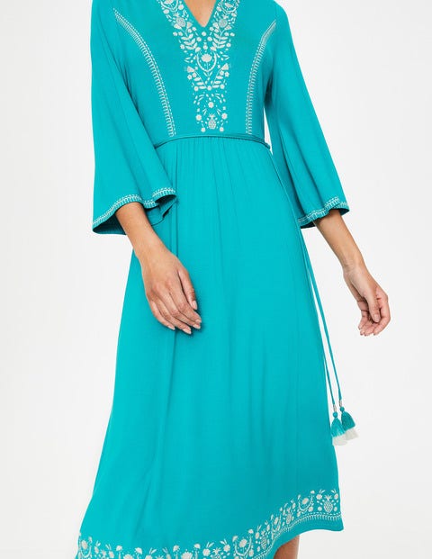 Remi Embroidered Midi Dress - Ultramarine Remi Embroidered Midi Dress - Ultramarine
