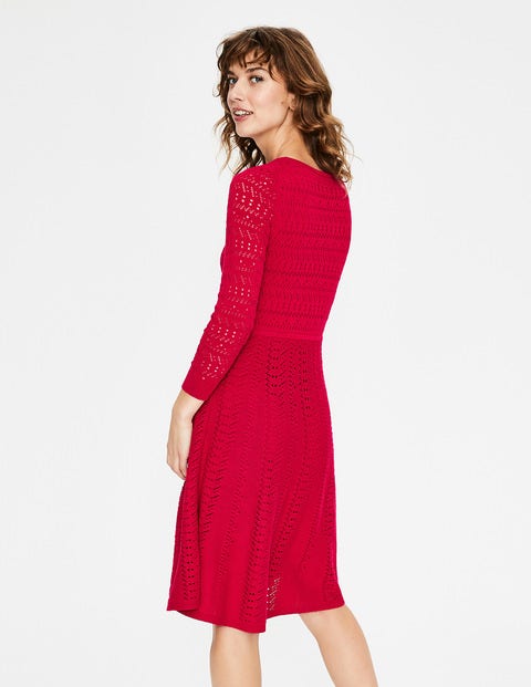 Poppy Strickkleid - Dunkles Rosé Poppy Strickkleid - Dunkles Rosé