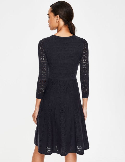 Poppy Knitted Dress - Navy Poppy Knitted Dress - Navy