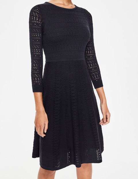 Poppy Knitted Dress - Navy Poppy Knitted Dress - Navy