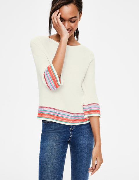 Colette Embroidered Jumper - Ivory Colette Embroidered Jumper - Ivory