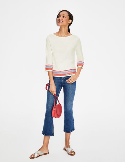 Colette Embroidered Jumper - Ivory Colette Embroidered Jumper - Ivory