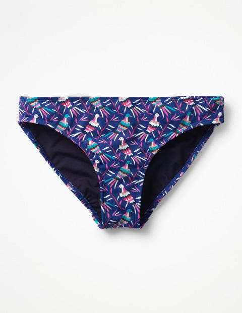 Bikini Bottoms - Lapis Blue, Bird Otomi Bikini Bottoms - Lapis Blue, Bird Otomi