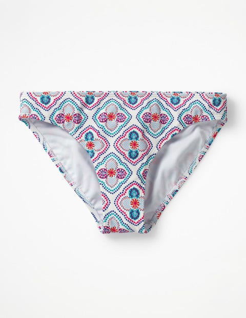 Bikini Bottoms - Ivory, Holiday Tile Bikini Bottoms - Ivory, Holiday Tile