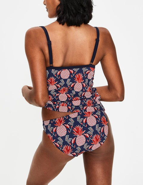 Bikini Bottoms - Navy, Tropical Fruit Bikini Bottoms - Navy, Tropical Fruit