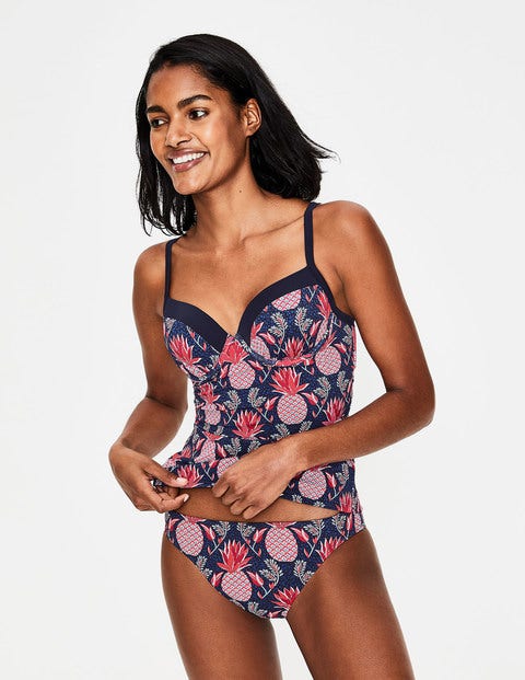 Bikini Bottoms - Navy, Tropical Fruit Bikini Bottoms - Navy, Tropical Fruit