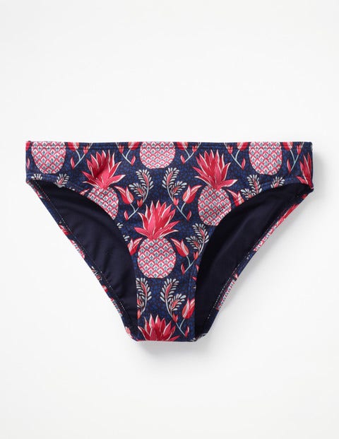Bikini Bottoms - Navy, Tropical Fruit Bikini Bottoms - Navy, Tropical Fruit