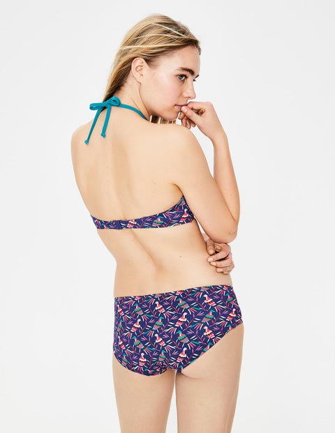 Bikini Shorts - Lapis Blue, Bird Otomi Bikini Shorts - Lapis Blue, Bird Otomi