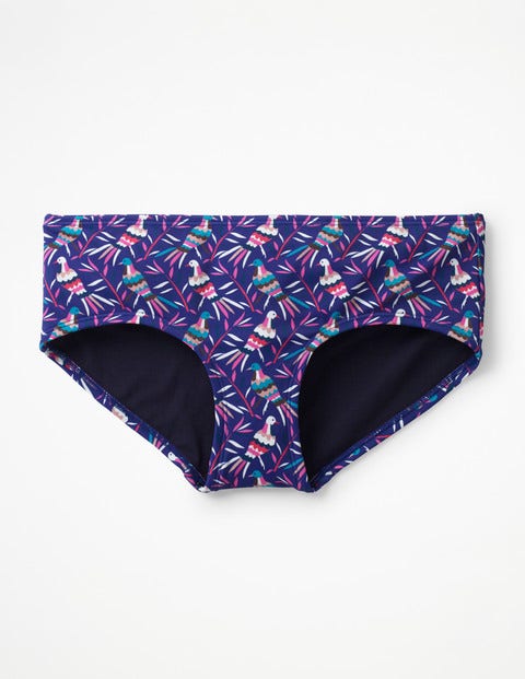 Bikini Shorts - Lapis Blue, Bird Otomi Bikini Shorts - Lapis Blue, Bird Otomi