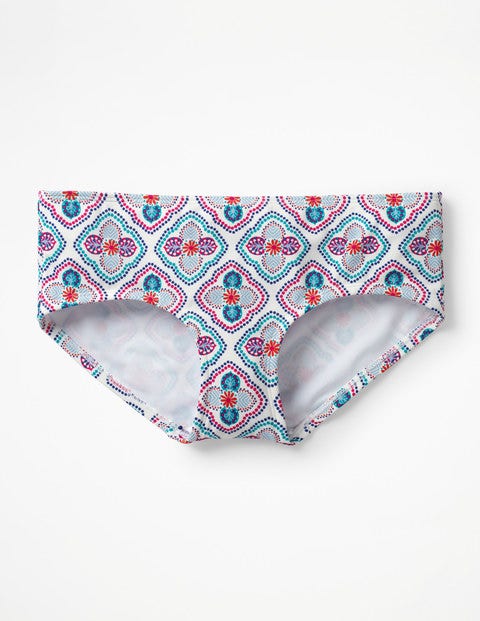 Bikini Shorts - Ivory, Holiday Tile Bikini Shorts - Ivory, Holiday Tile