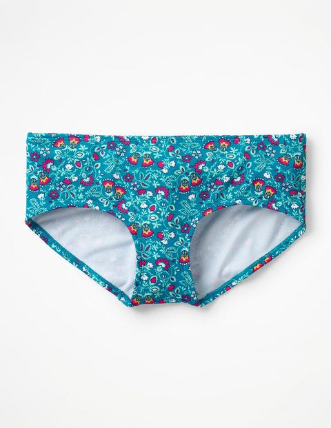 Bikini Shorts - Luxury Jade, Exotic Garden Bikini Shorts - Luxury Jade, Exotic Garden