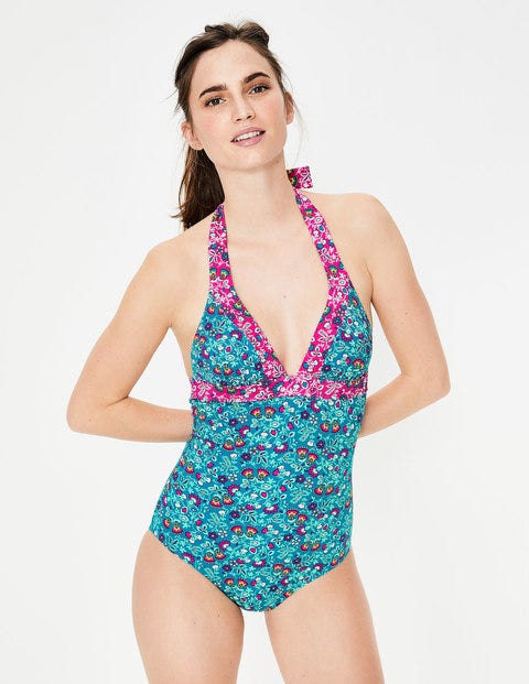 Formentera Swimsuit - Luxury Jade, Exotic Garden Formentera Swimsuit - Luxury Jade, Exotic Garden