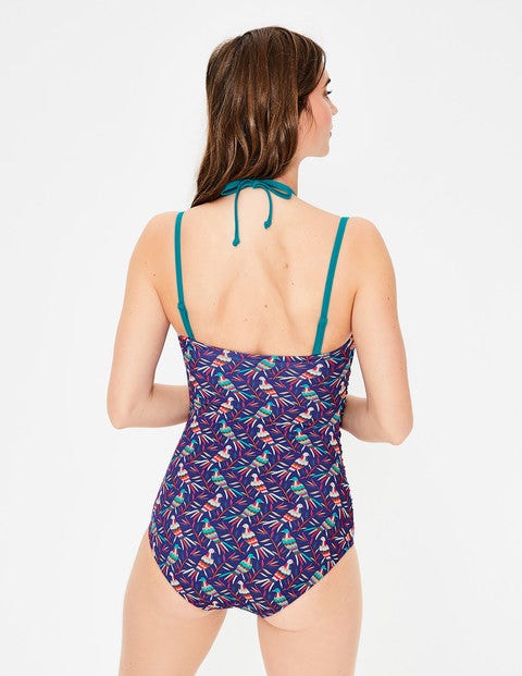 Sardinia Swimsuit - Lapis Blue, Bird Otomi Sardinia Swimsuit - Lapis Blue, Bird Otomi