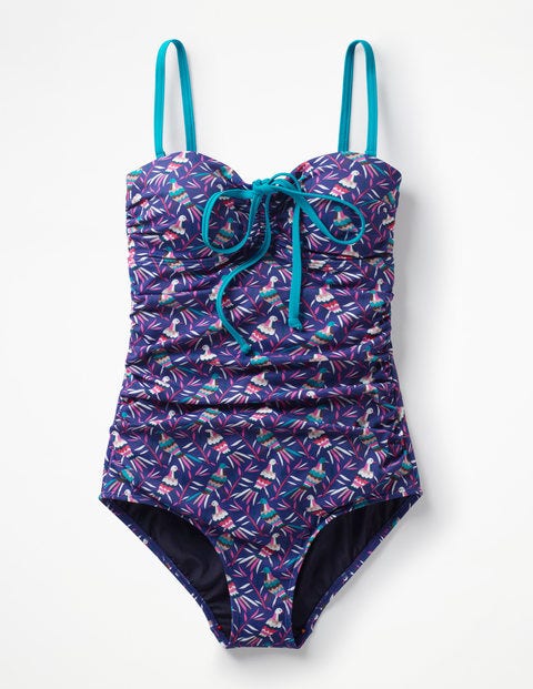 Sardinia Swimsuit - Lapis Blue, Bird Otomi Sardinia Swimsuit - Lapis Blue, Bird Otomi