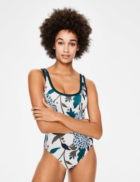 Lemnos Swimsuit - Ivory, Jungle Cheetah Lemnos Swimsuit - Ivory, Jungle Cheetah