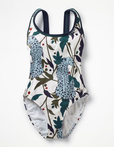 Lemnos Swimsuit - Ivory, Jungle Cheetah Lemnos Swimsuit - Ivory, Jungle Cheetah