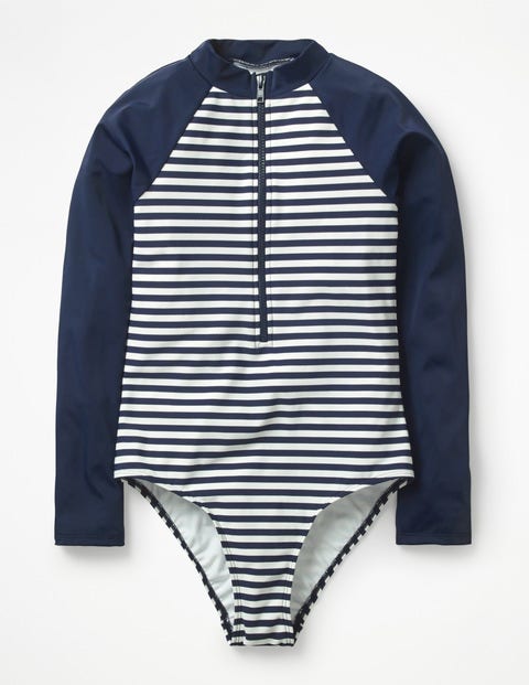 Valletta Swimsuit - Navy/Ivory Stripe Valletta Swimsuit - Navy/Ivory Stripe