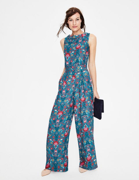 Clarissa Jumpsuit - Ultramarine. Carnival Floral Clarissa Jumpsuit - Ultramarine. Carnival Floral