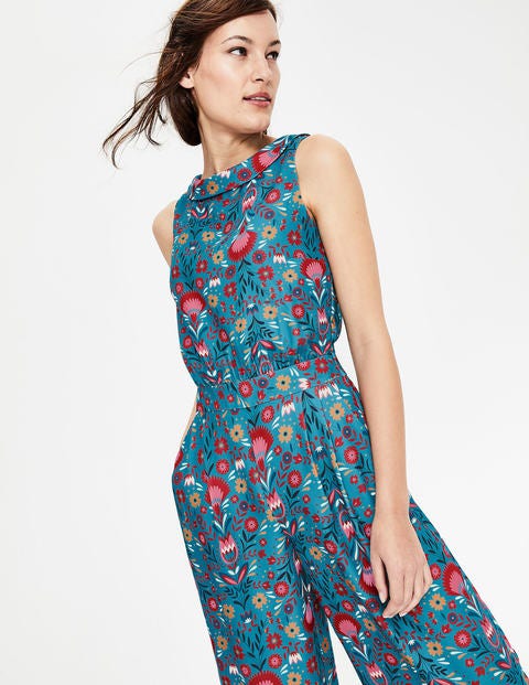 Clarissa Jumpsuit - Ultramarine. Carnival Floral Clarissa Jumpsuit - Ultramarine. Carnival Floral