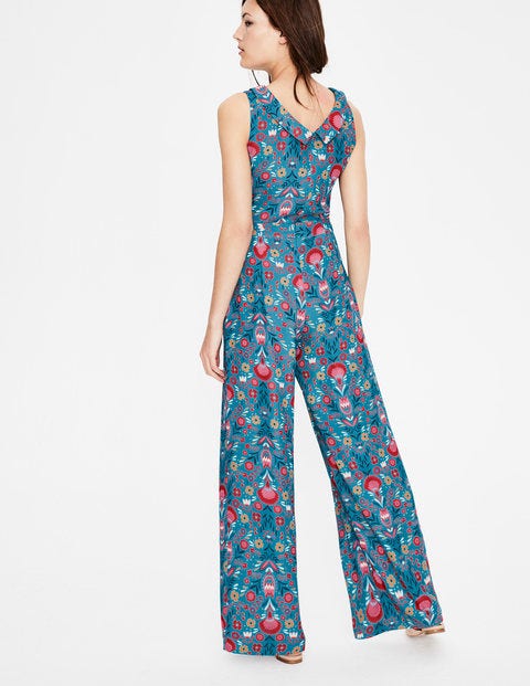 Clarissa Jumpsuit - Ultramarine. Carnival Floral Clarissa Jumpsuit - Ultramarine. Carnival Floral