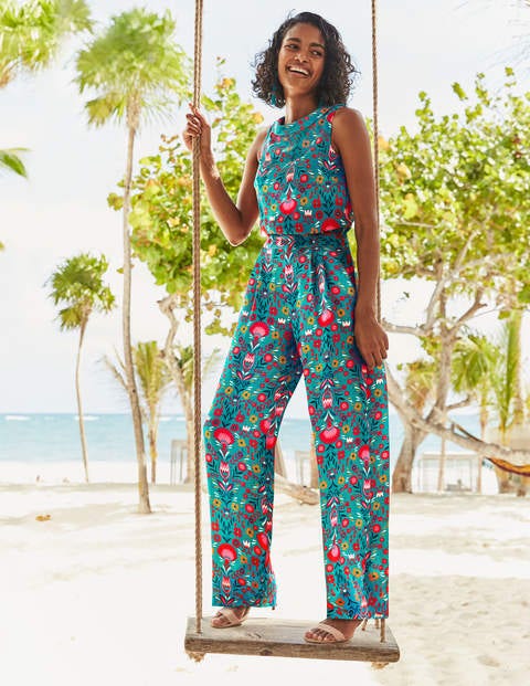 Clarissa Jumpsuit - Ultramarine. Carnival Floral Clarissa Jumpsuit - Ultramarine. Carnival Floral