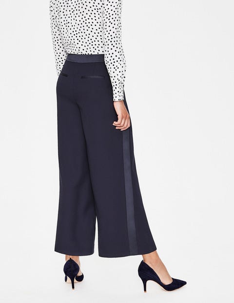 Exeter Wide Leg Culottes - Navy Exeter Wide Leg Culottes - Navy