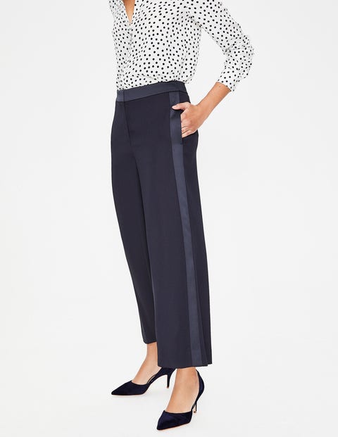 Exeter Wide Leg Culottes - Navy Exeter Wide Leg Culottes - Navy