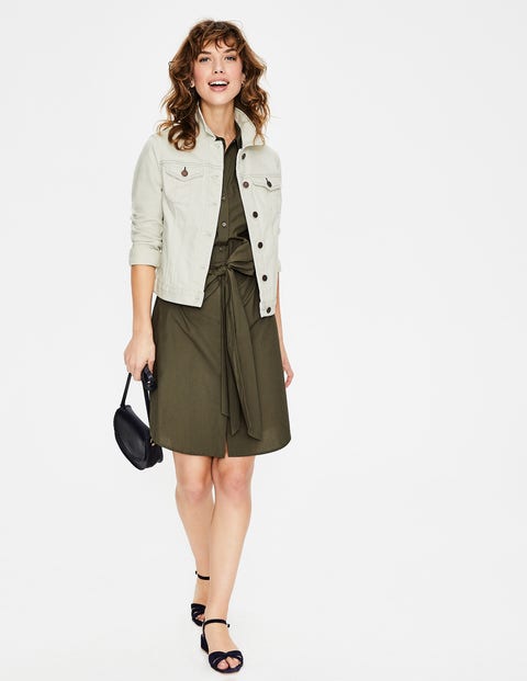 Classic Denim Jacket - Ecru Classic Denim Jacket - Ecru