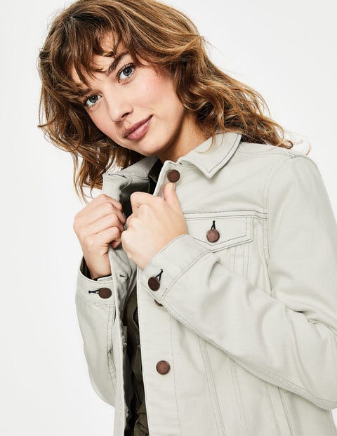 Classic Denim Jacket - Ecru Classic Denim Jacket - Ecru