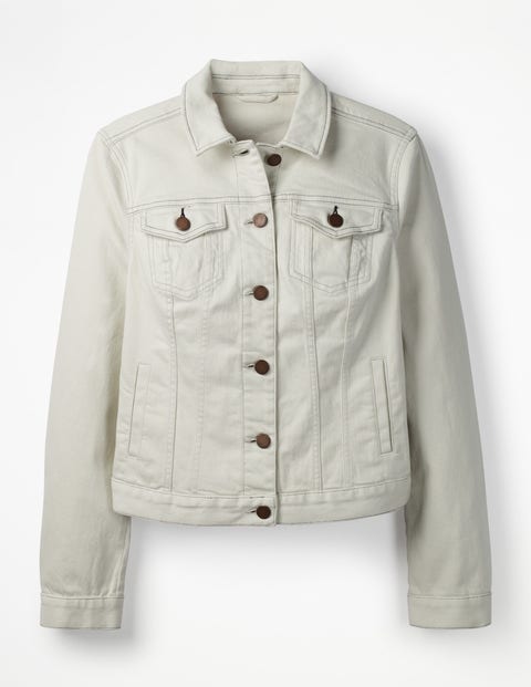 Classic Denim Jacket - Ecru Classic Denim Jacket - Ecru