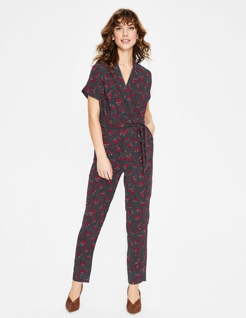 Frederica Jumpsuit - Navy and Red, Daisy Field