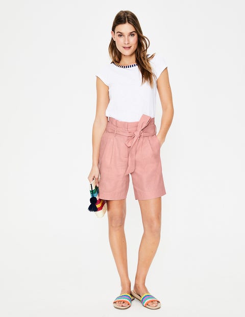 St Ives Paperbag Shorts - Chalky Pink St Ives Paperbag Shorts - Chalky Pink