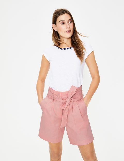 St Ives Paperbag Shorts - Chalky Pink St Ives Paperbag Shorts - Chalky Pink