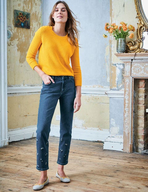 Cambridge Embroidered Jeans - Embroidered Cambridge Embroidered Jeans - Embroidered