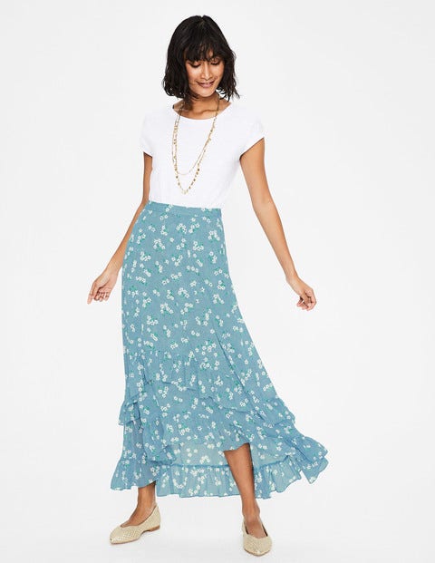 Coraline Midi Skirt - Heron Blue, Daisy Field Coraline Midi Skirt - Heron Blue, Daisy Field