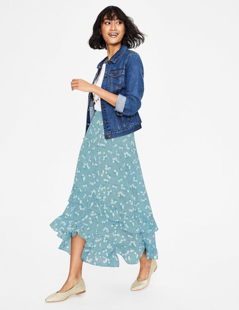 Coraline Midi Skirt - Heron Blue, Daisy Field Coraline Midi Skirt - Heron Blue, Daisy Field