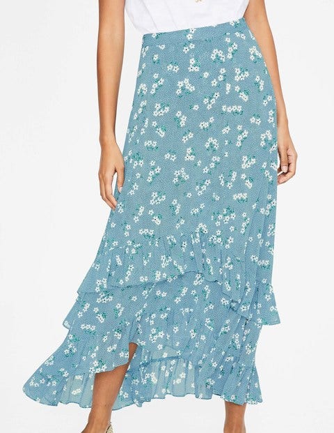 Coraline Midi Skirt - Heron Blue, Daisy Field Coraline Midi Skirt - Heron Blue, Daisy Field